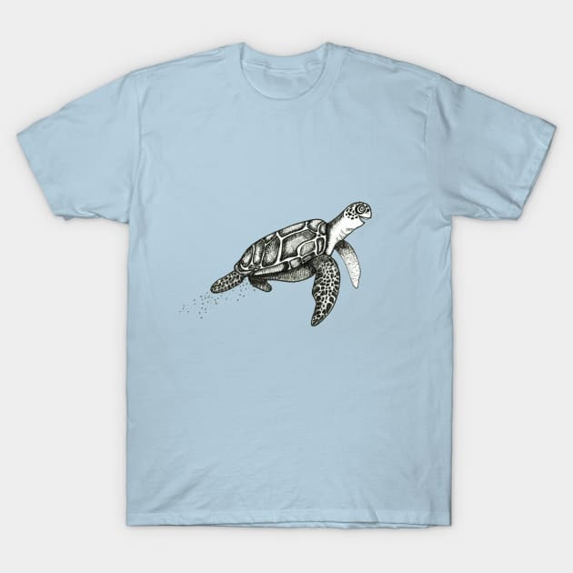 Happy Turtle T-Shirt by wendycrayon